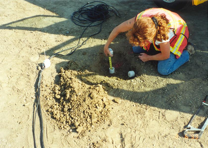 Standpipe extends 14 feet below top of subgrade