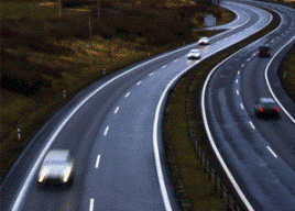 traffic on a highway