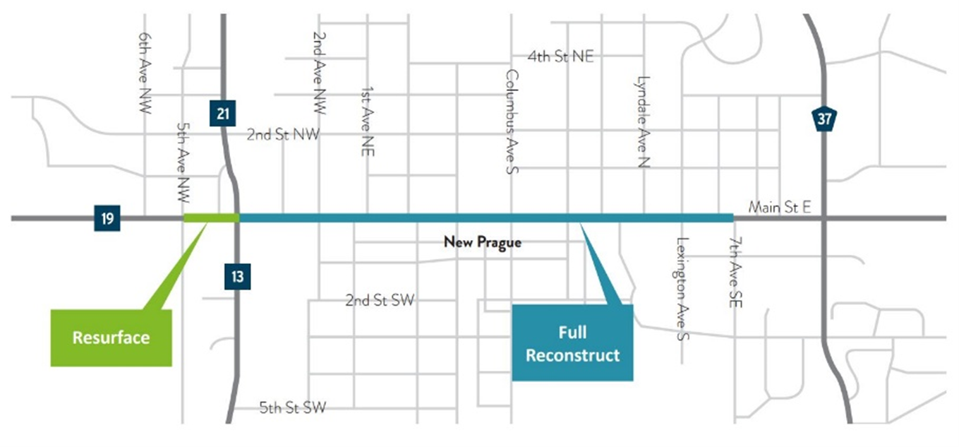 An overview of the Hwy 19 project in New Prague