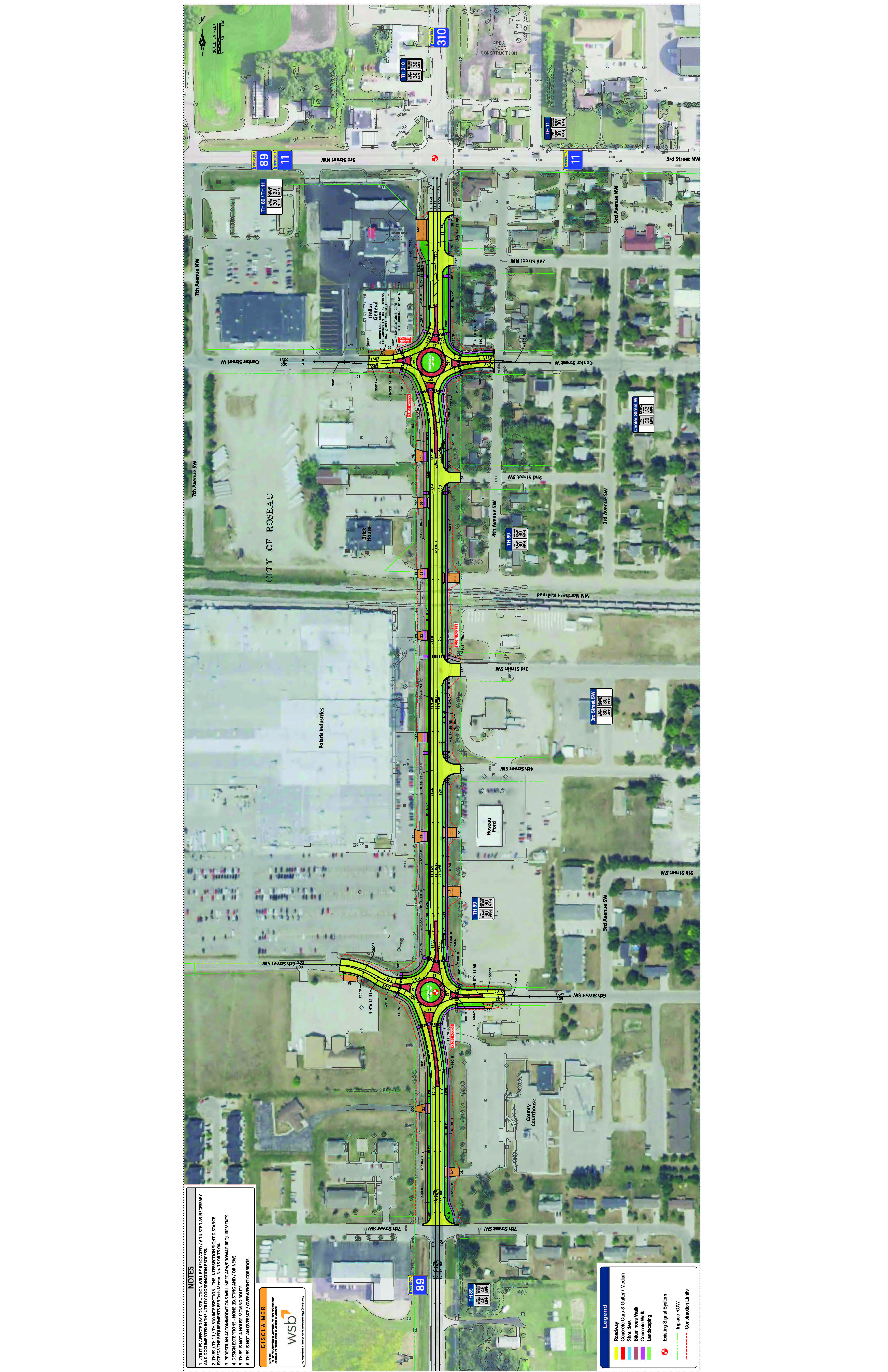 draft concept drawing of how the highway 89 corridor could look with changes